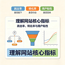 东方建站-理解网站核心指标:跳出率、转化率与用户粘性