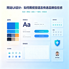 东方建站-网站UI设计：如何用视觉语言传递品牌信任感